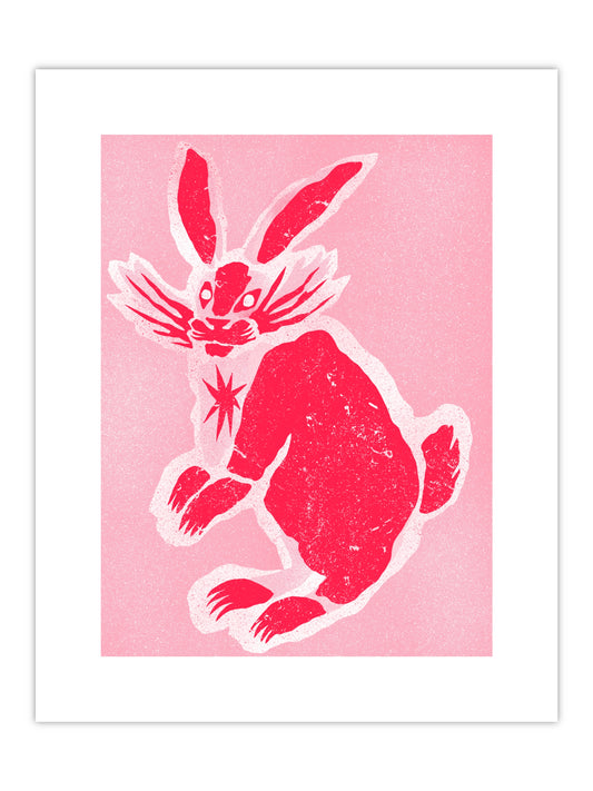Rabbit (Pink) Print