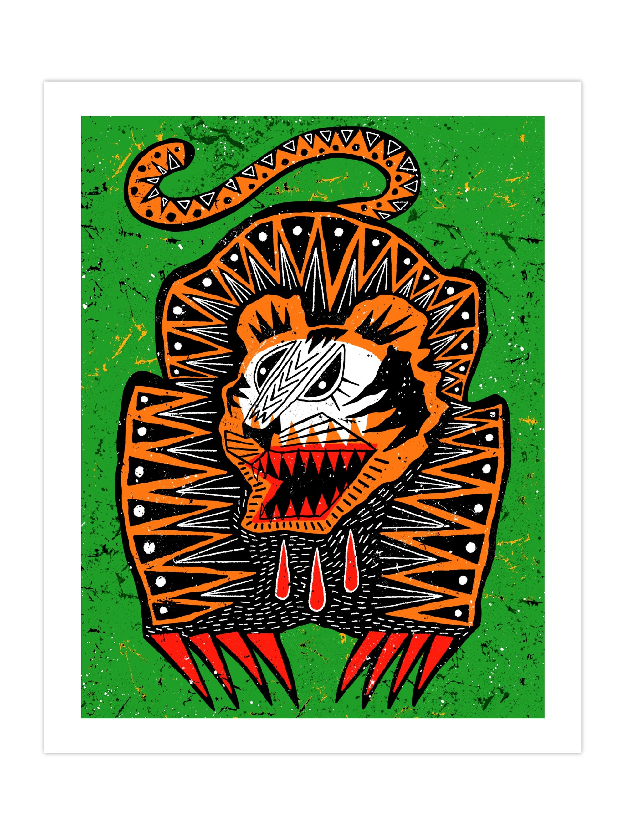 Tiger Fangs Print