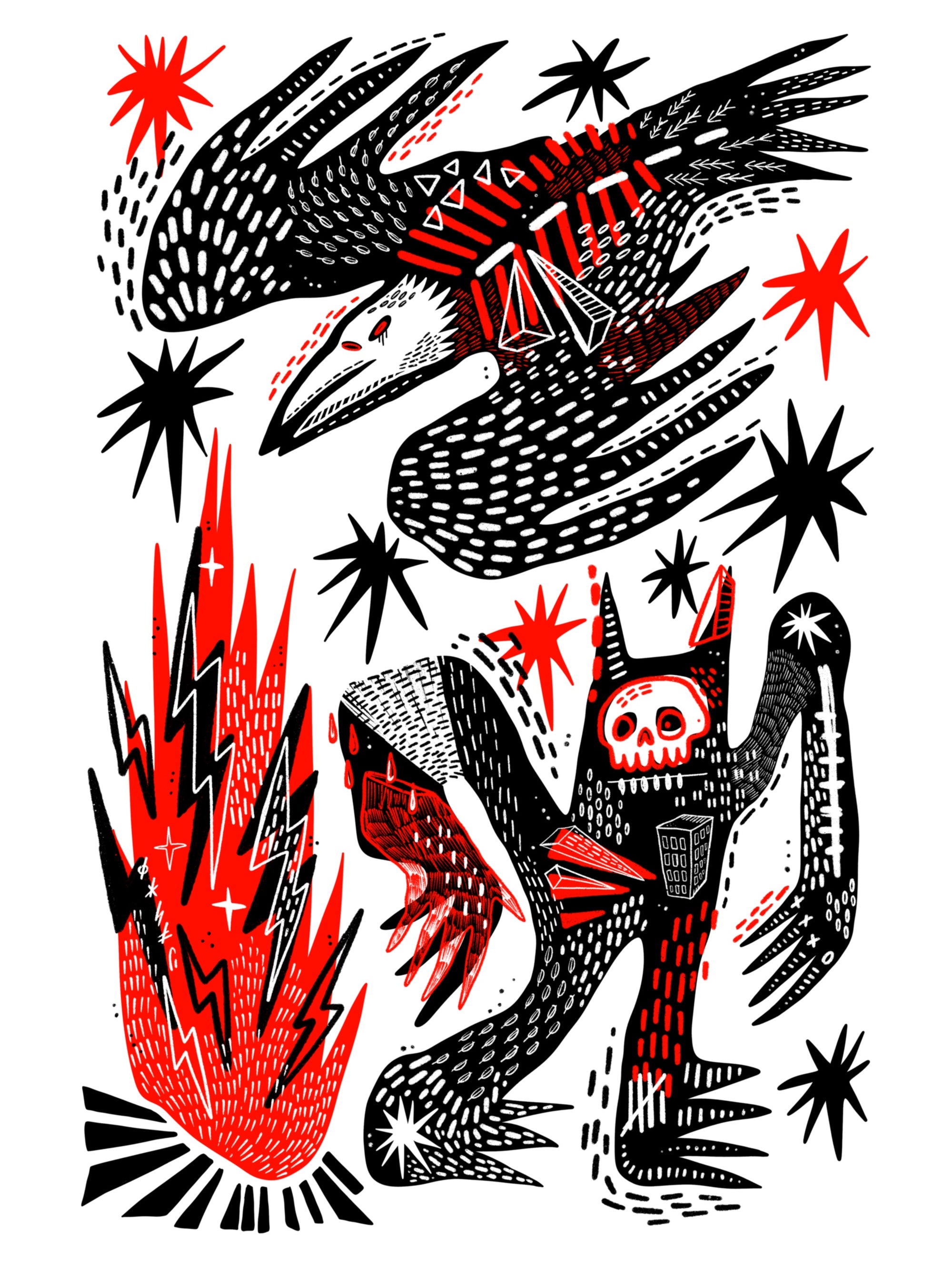Burn Marks Print