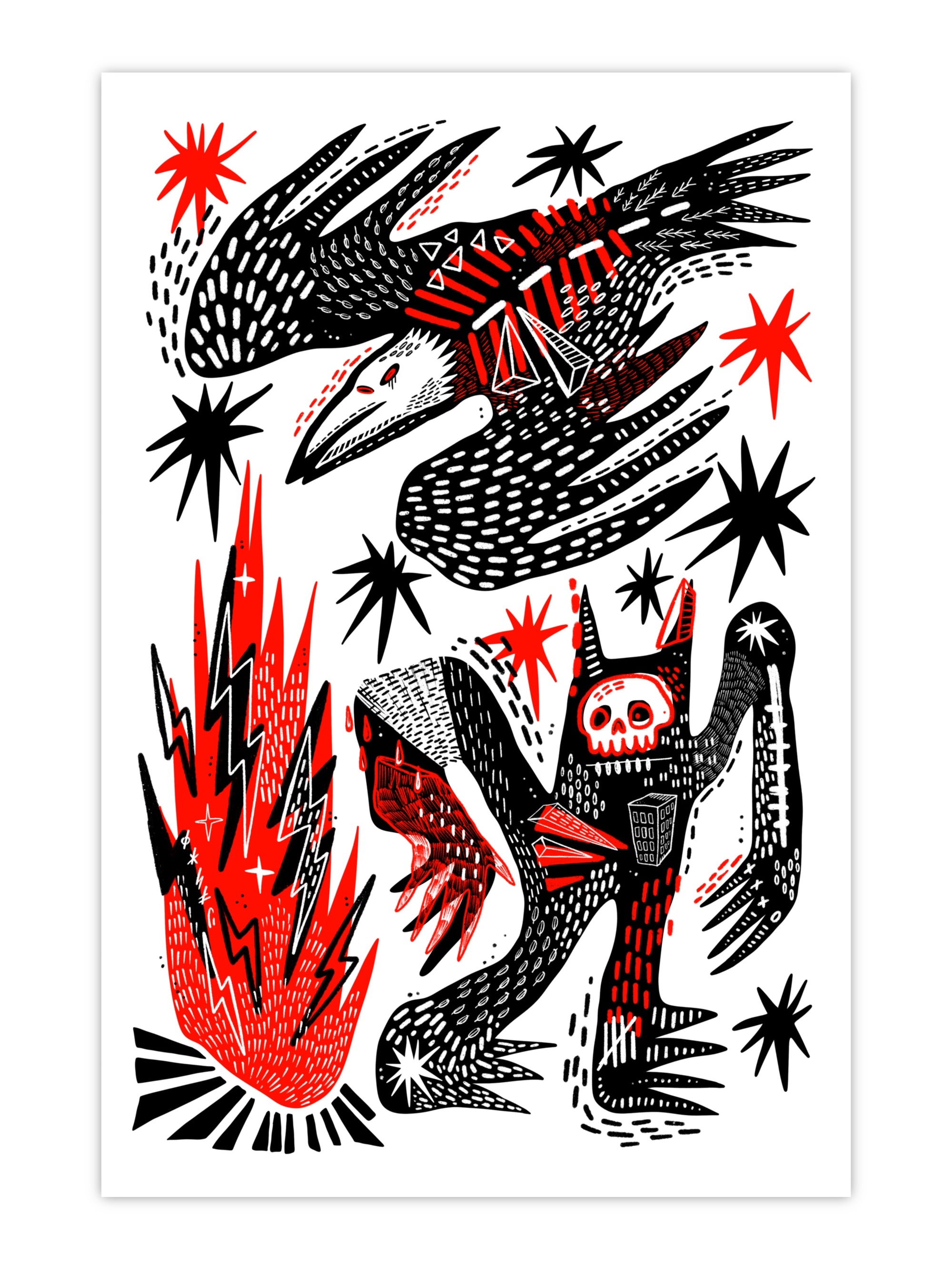 Burn Marks Print